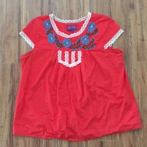 Tracy Feith embroider top